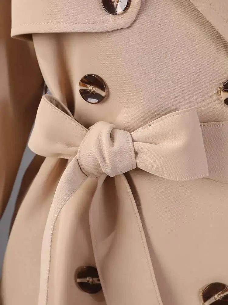 Luxury Pleated Trench Coat
