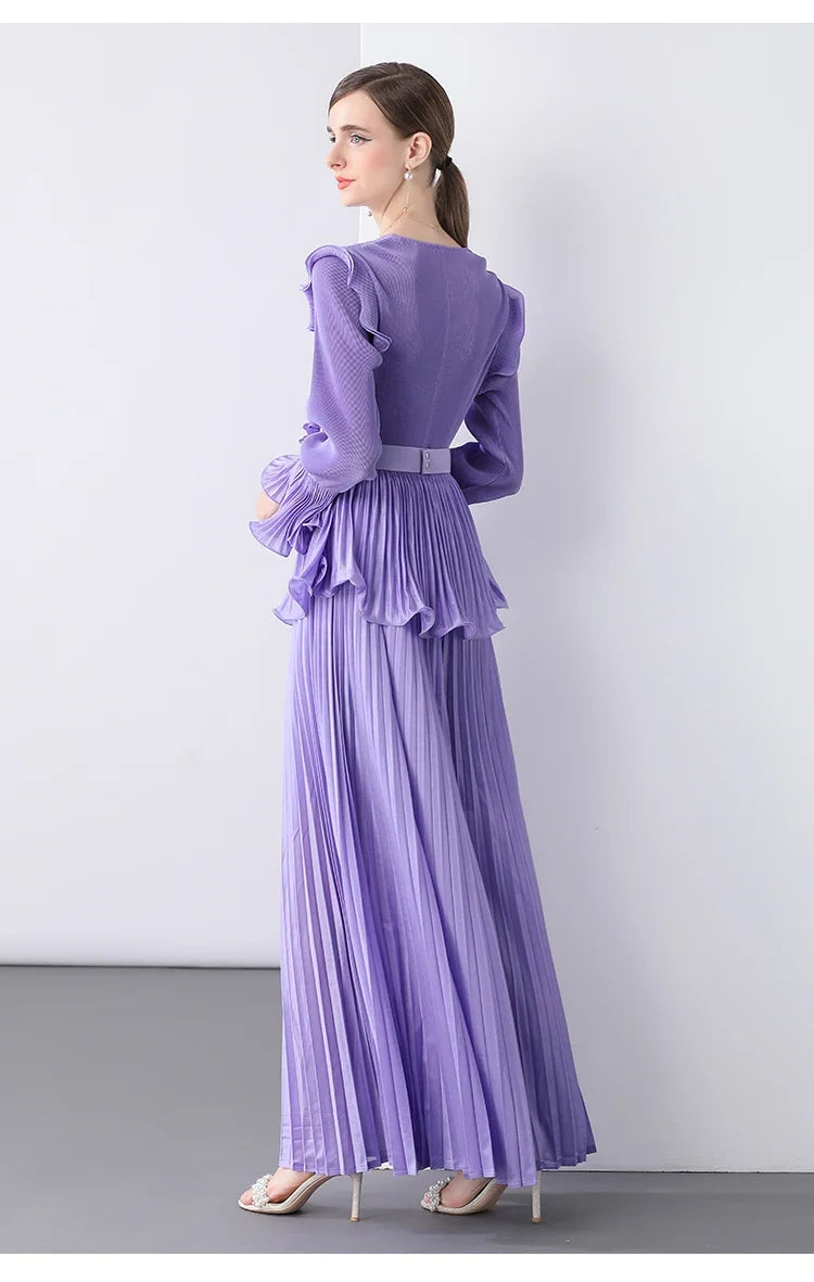 Truly Pleated Top & Wide Leg Trouser