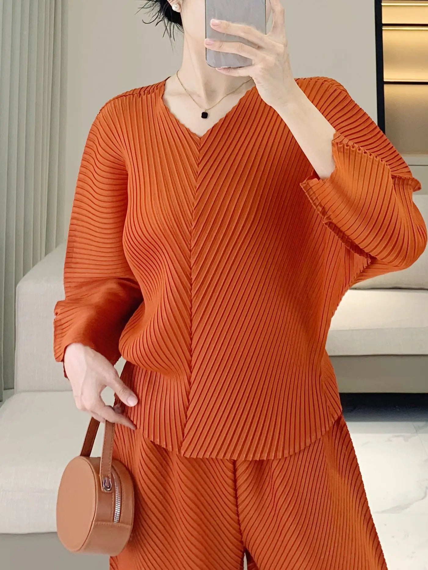Luxe Pleated Co-ord Pants Set