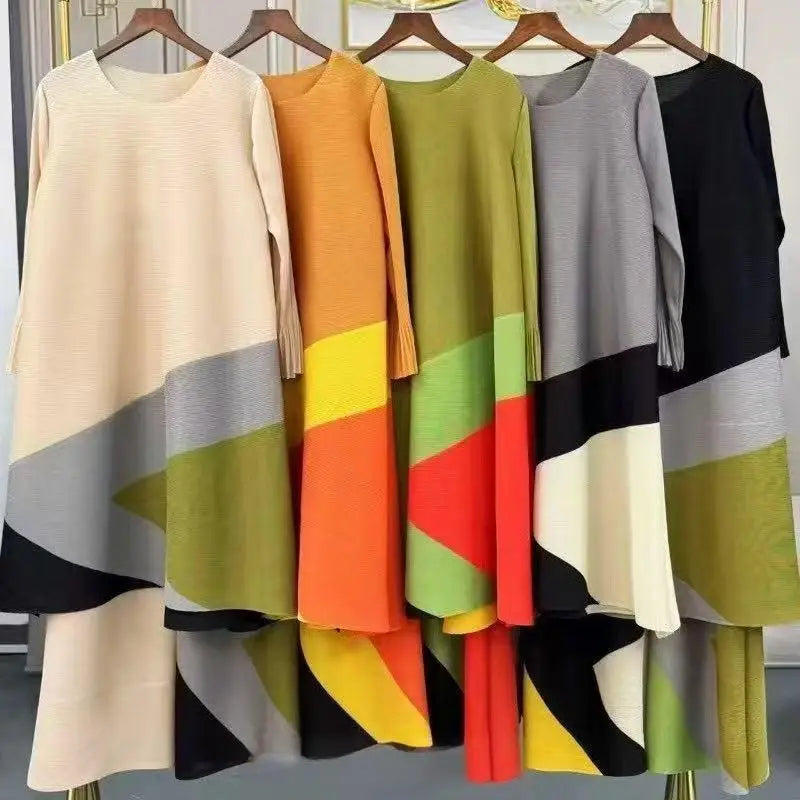 Oversized Pleated Tunic & Palazzo Set
