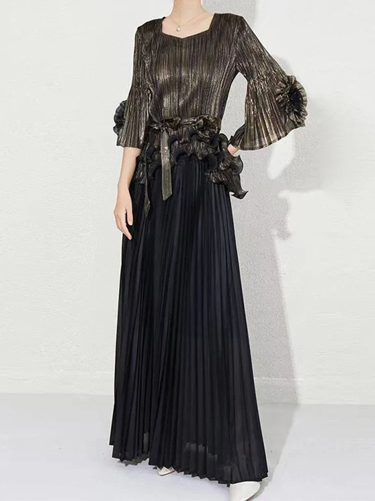 Truly Pleated Top with Luxury Skirt