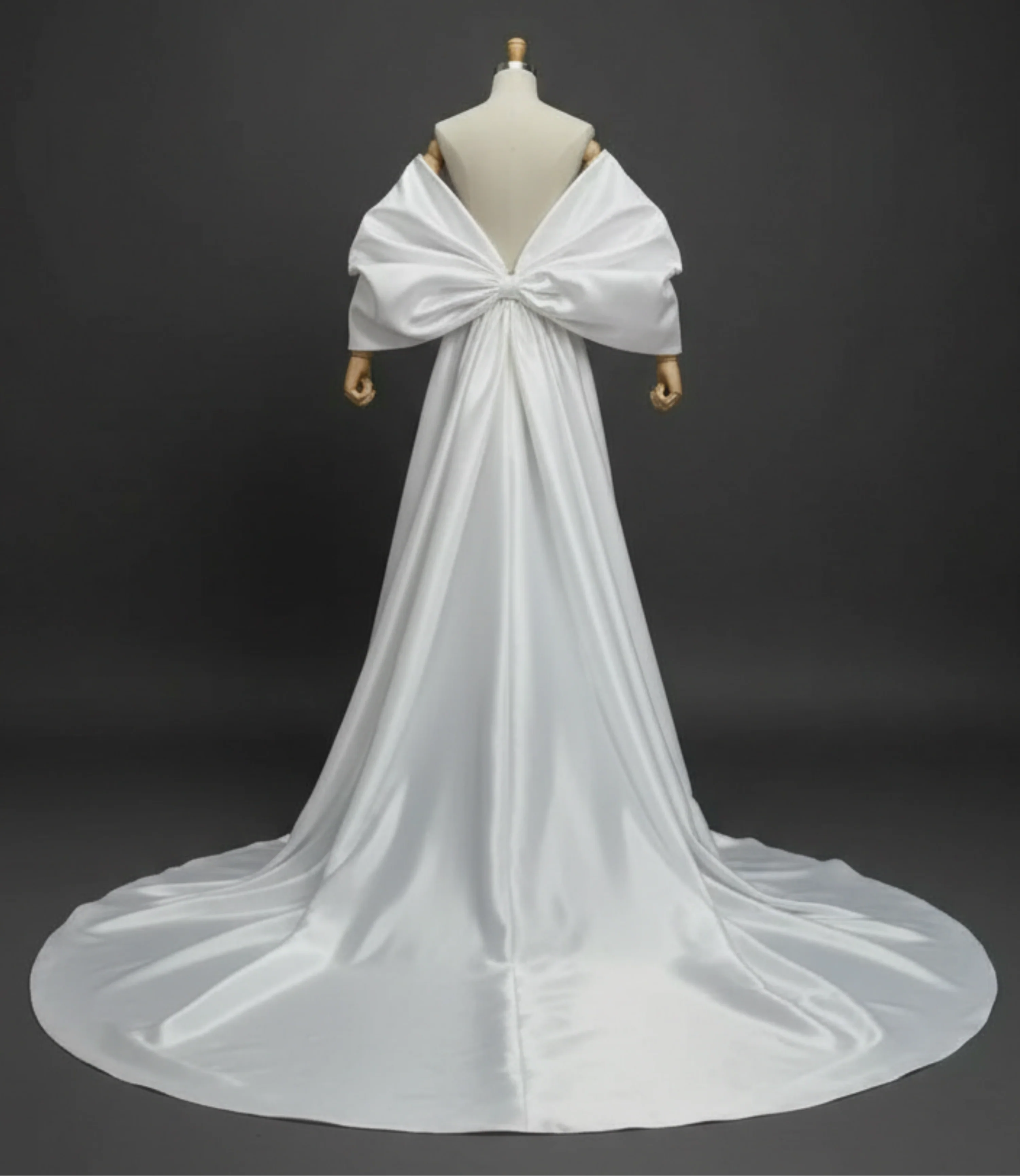 Luxe Oversized Off-Shoulder Bowknot Shawl