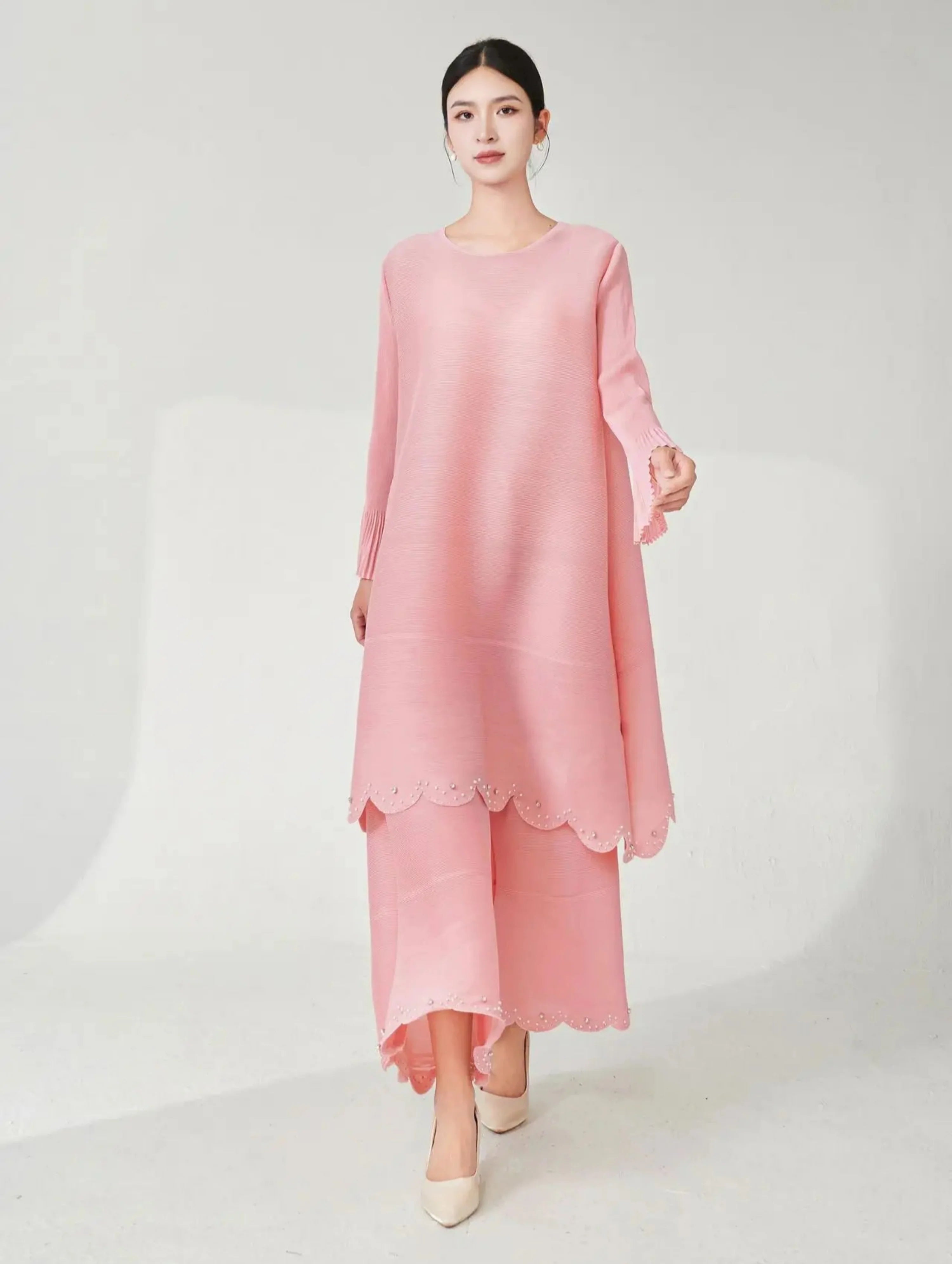 Plissé Japanese Pearl 2-Piece Set