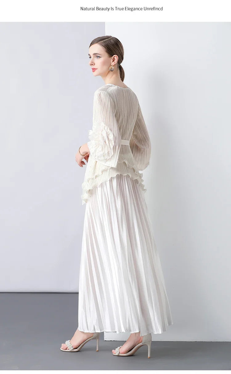 Truly Pleated Top with Luxury Skirt