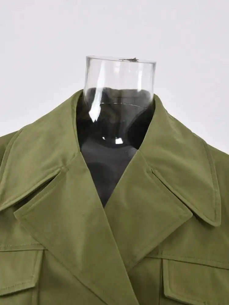 Elegant Tulle Duster Trench Coat