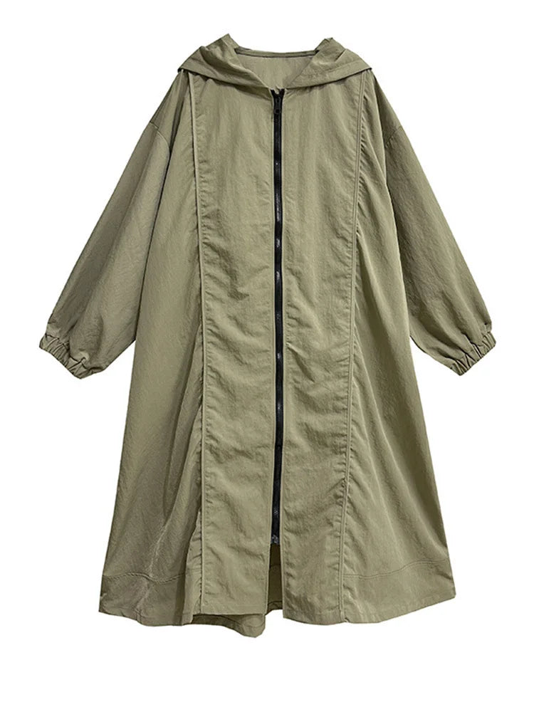 Everyday Oversized Hooded Long Coat