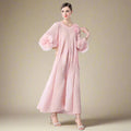 Elegant Plissé 3D Ruffle Dress