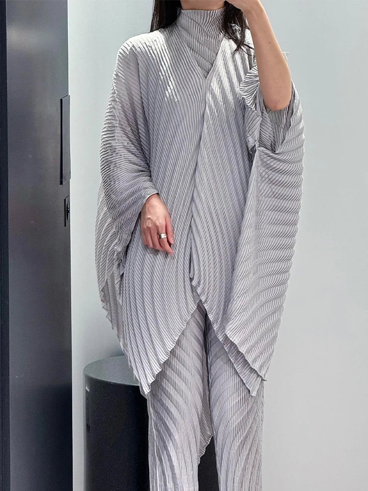 Luxe Pleated Japanese Cape