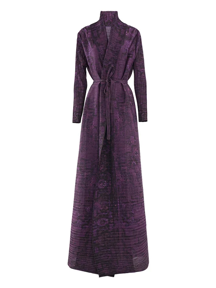 Exclusive Truly Pleated Belted Trench Coat