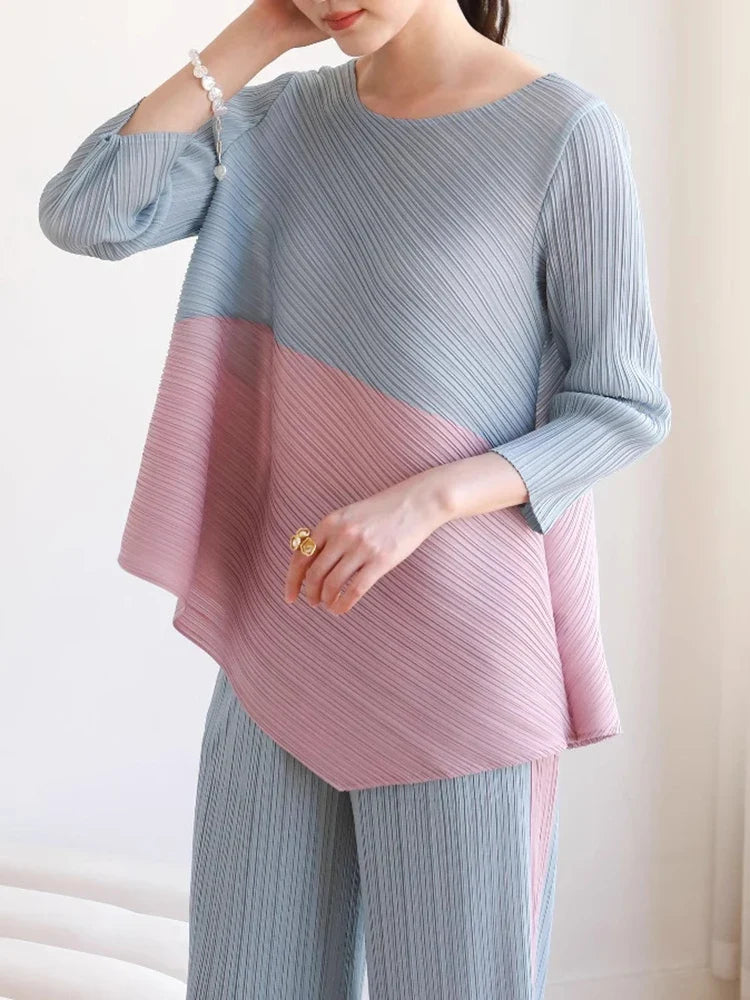 Luxury Plissé Top & Pant Set