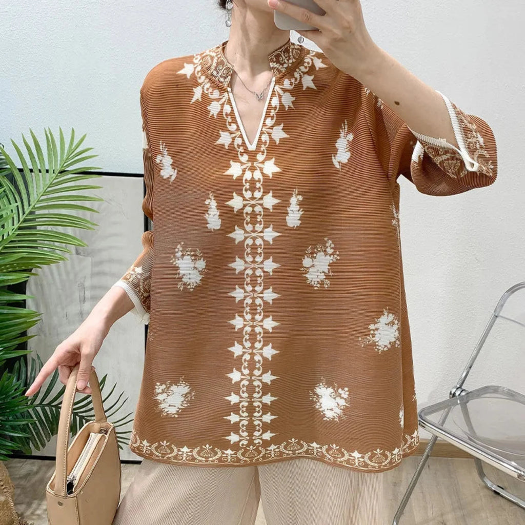 Luxe Pleated Tunic & Palazzo Set
