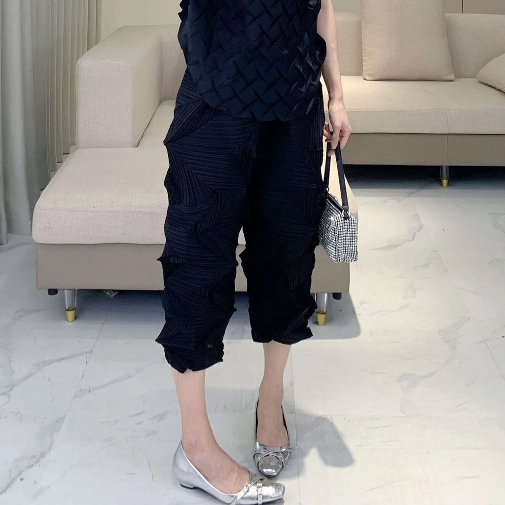 Luxe Pleated Crinkled 2-Piece Set