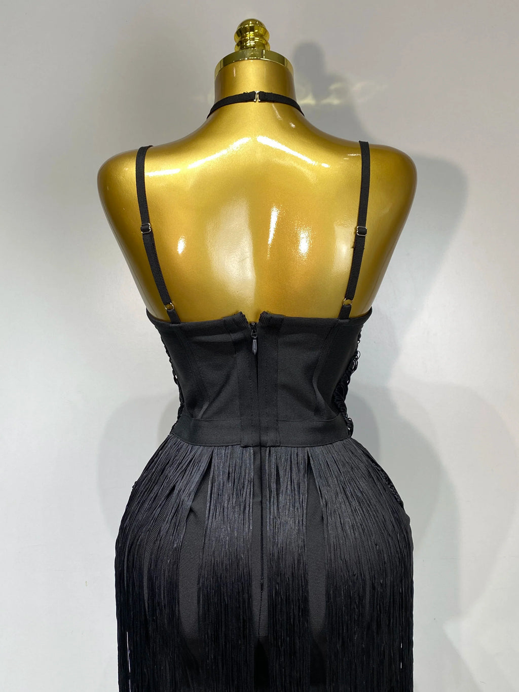 Luxe Fringe Cocktail Midi Dress