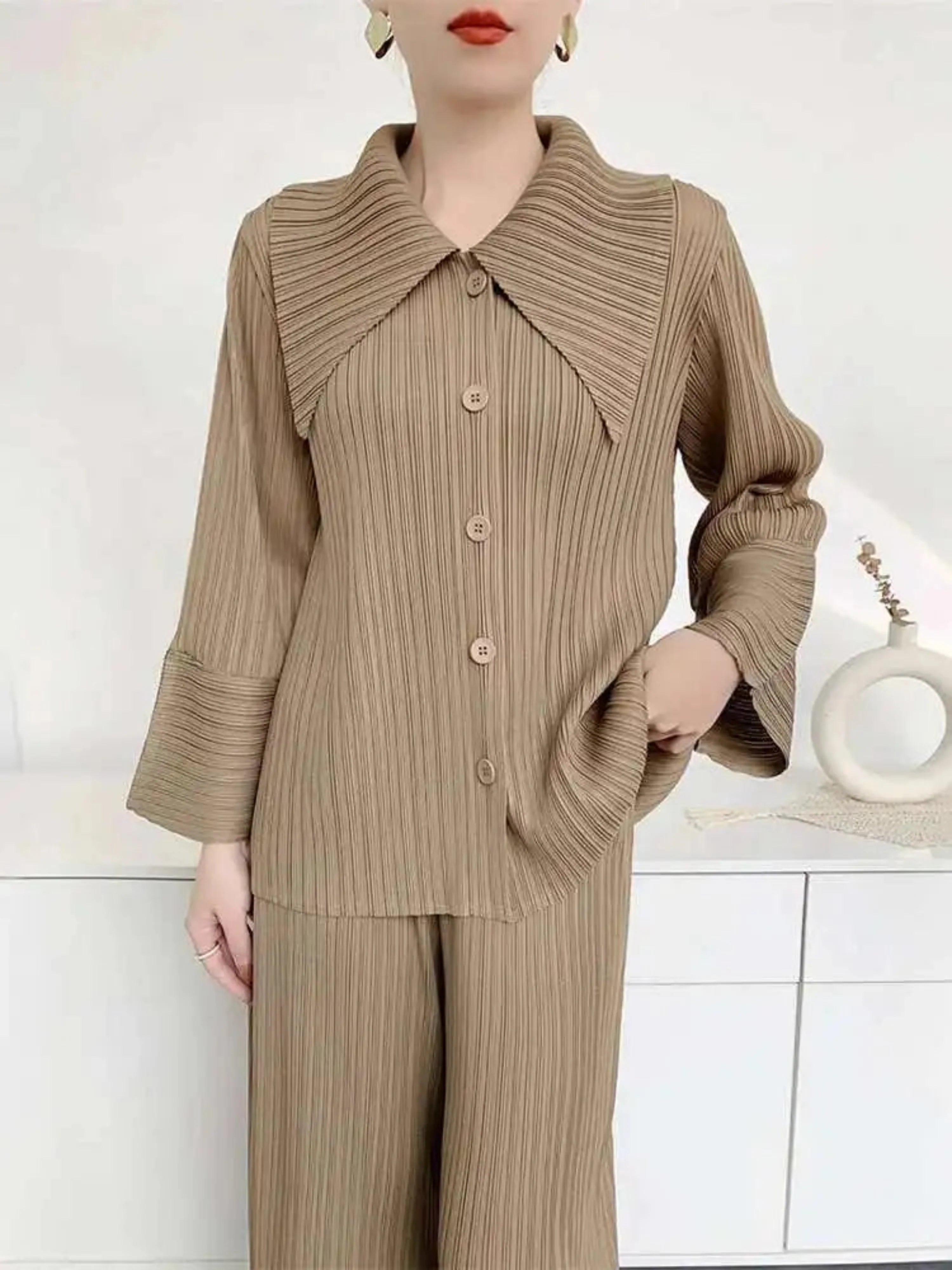 Sophisticated Luxury Plissé Top