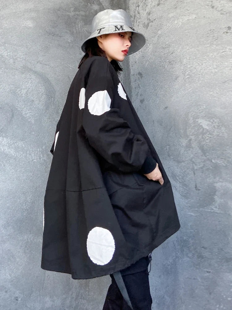 Luxe Oversized Polka Dot Jacket