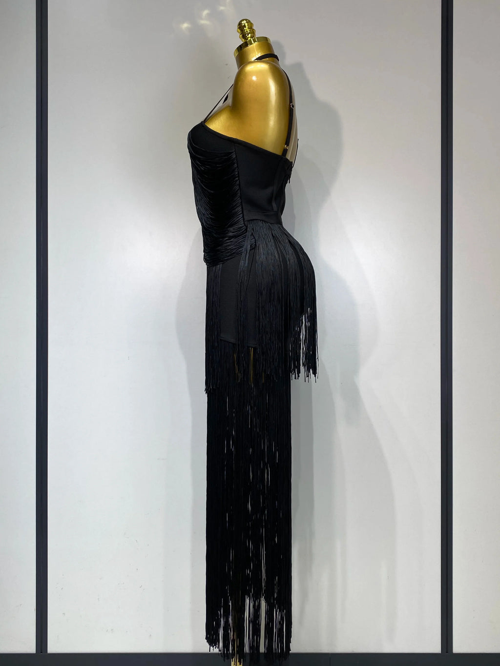 Luxe Fringe Cocktail Midi Dress