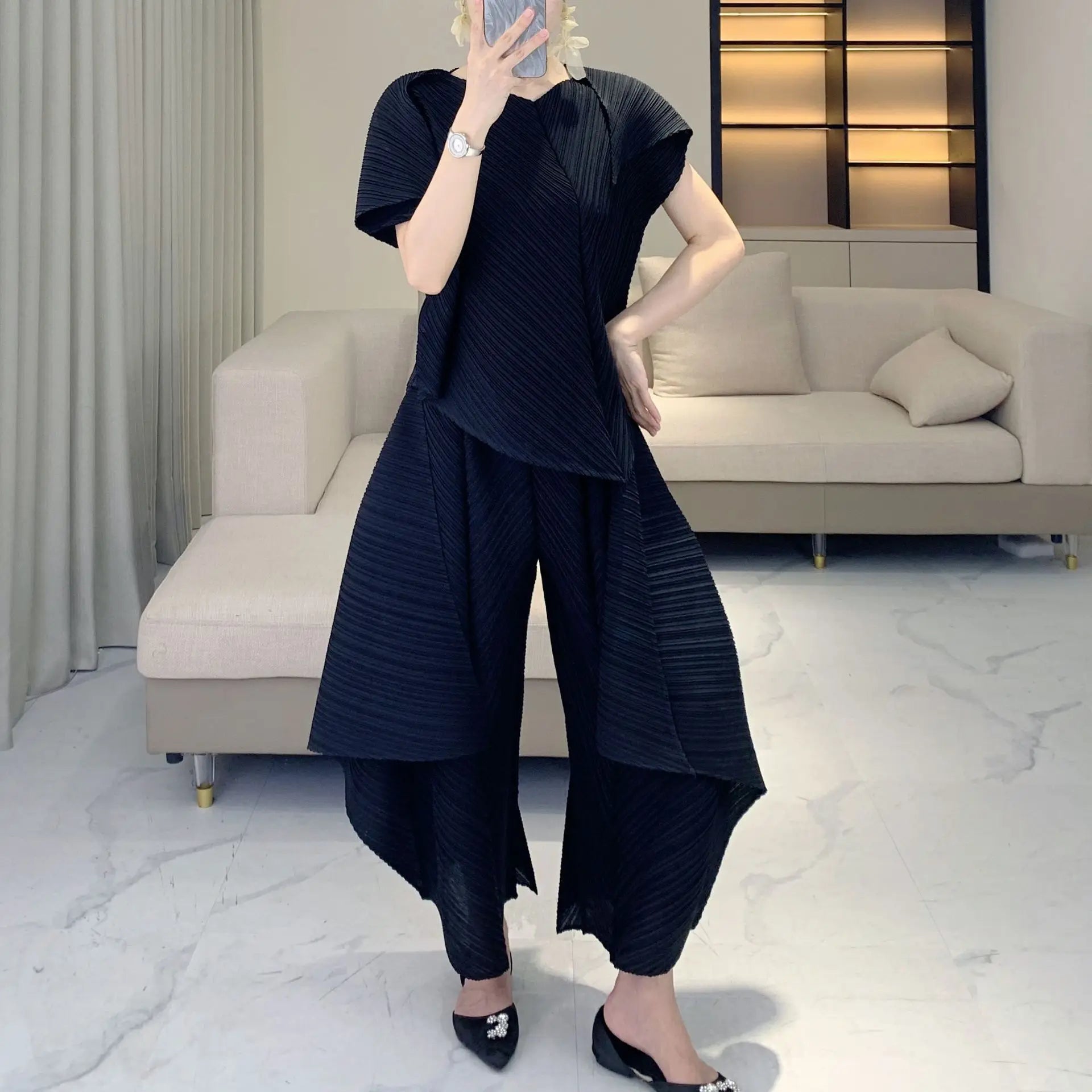 Modern Pleats Set - Luxury 2 Piece