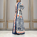 Luxury Pleated Long Cardigan Coat