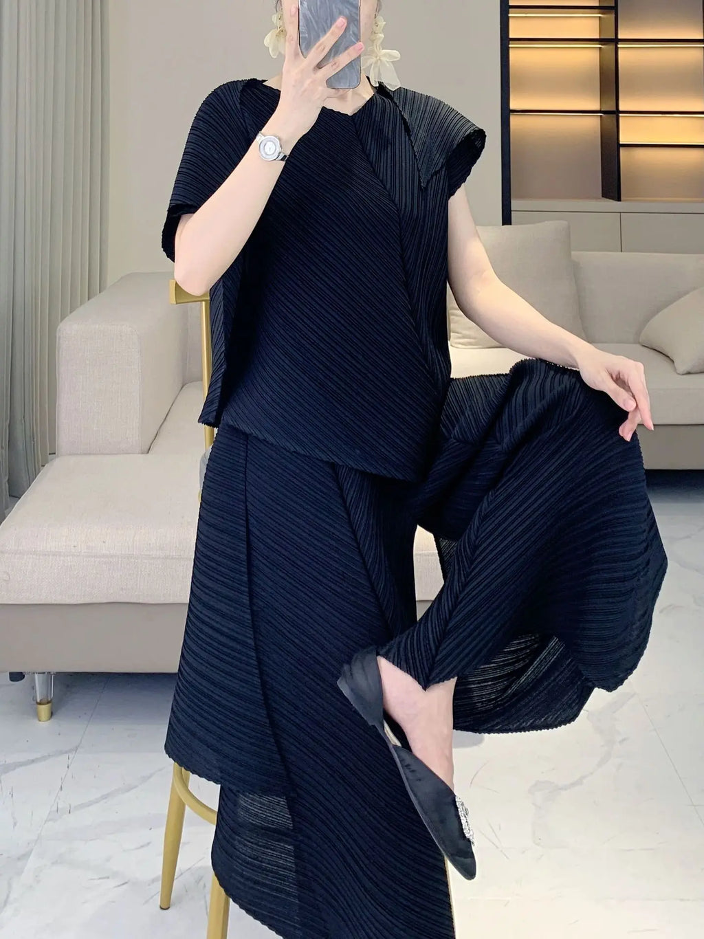 Modern Pleats Set - Luxury 2 Piece