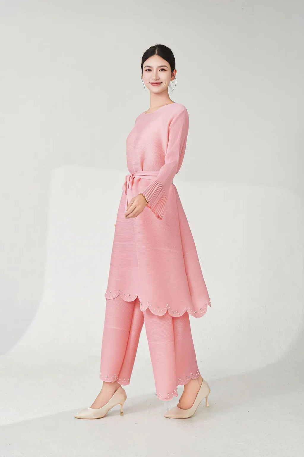 Plissé Japanese Pearl 2-Piece Set