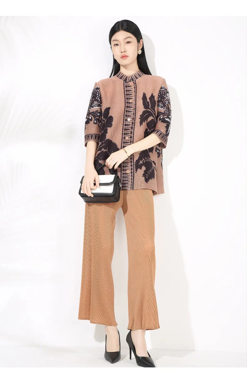 Textured Pleated Knit Co-ord Set