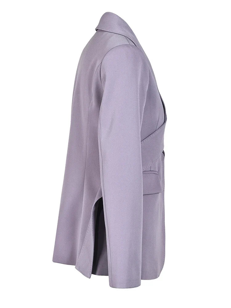 Women's Tailored Asymmetric Blazer