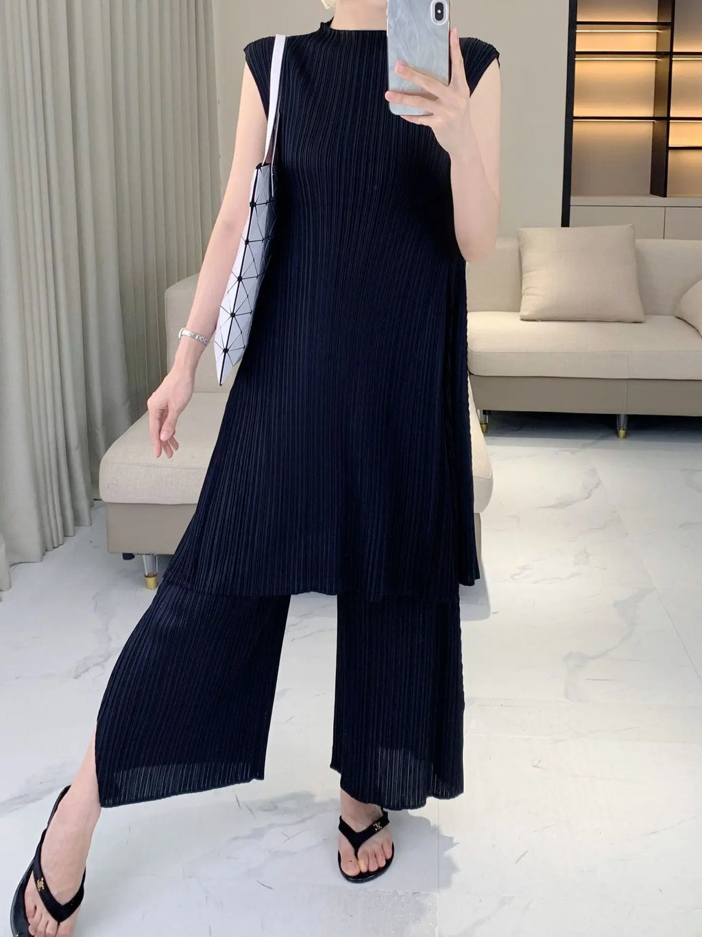 Truly Pleated Casual Pant Suit