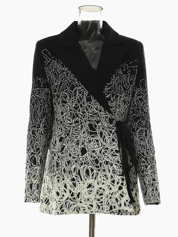 Women's Elegant Swirl Blazer