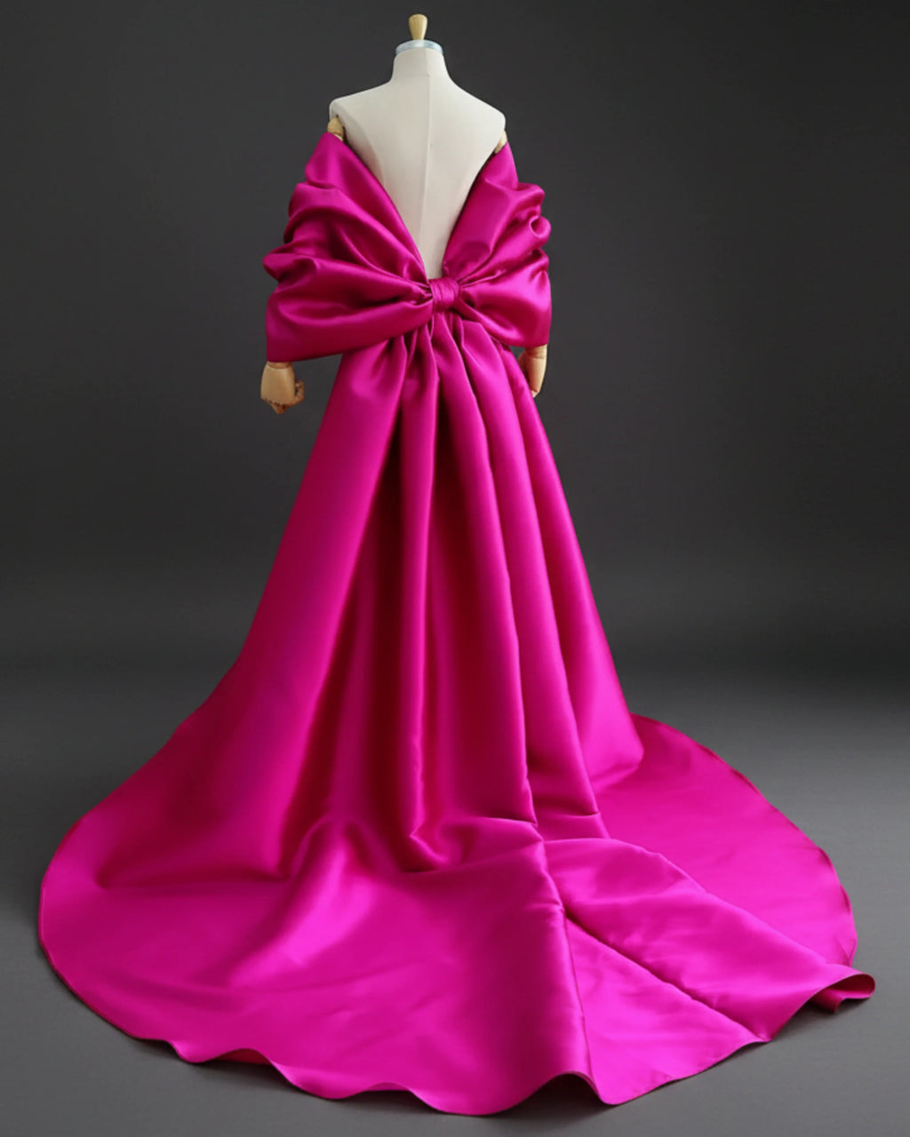 Luxe Oversized Off-Shoulder Bowknot Shawl