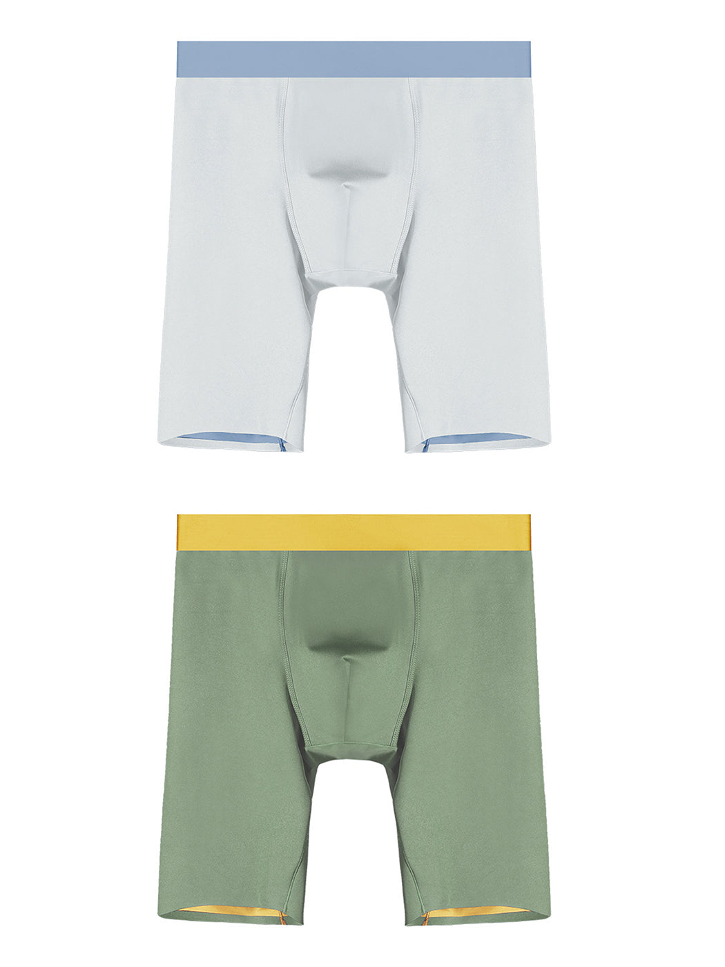 2 Pack Men's Active Flyless Boxer Briefs