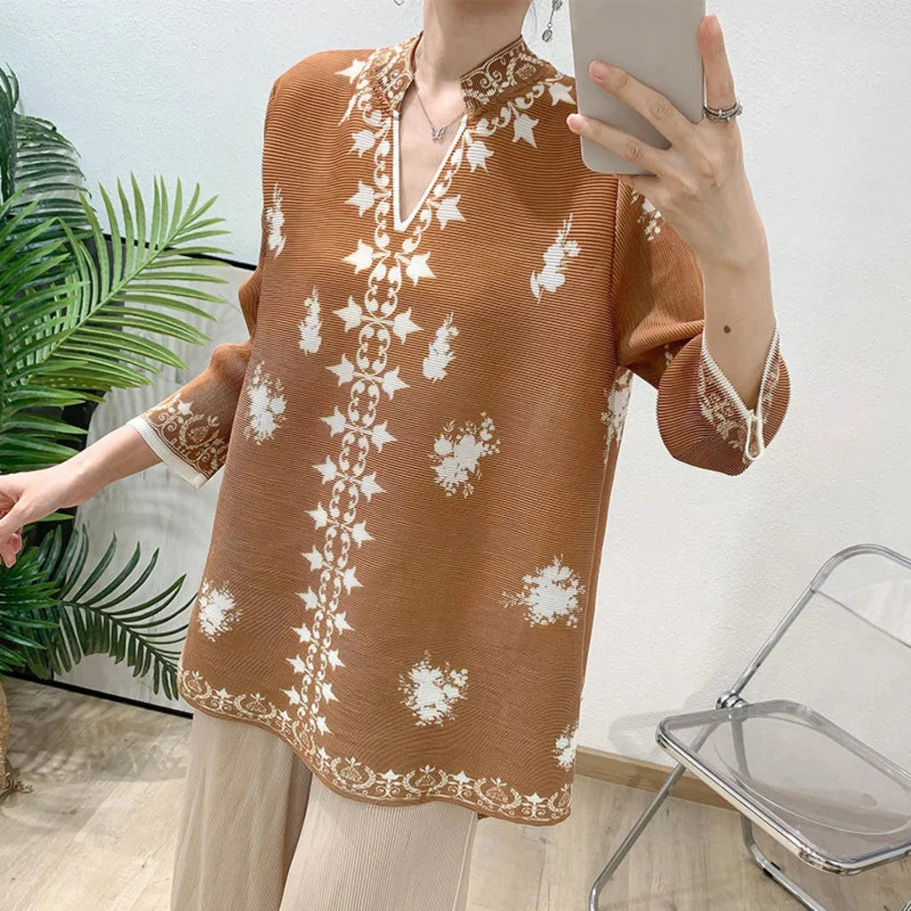 Luxe Pleated Tunic & Palazzo Set
