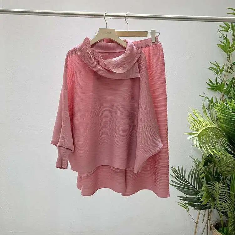 Comfortable Plissé Top & Pant Set
