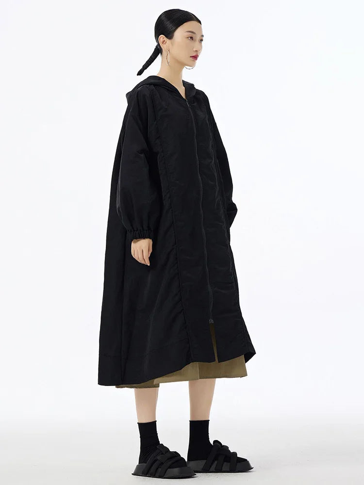 Everyday Oversized Hooded Long Coat
