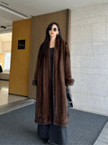 Women's Cozy Luxe Longline Faux Fur Coat
