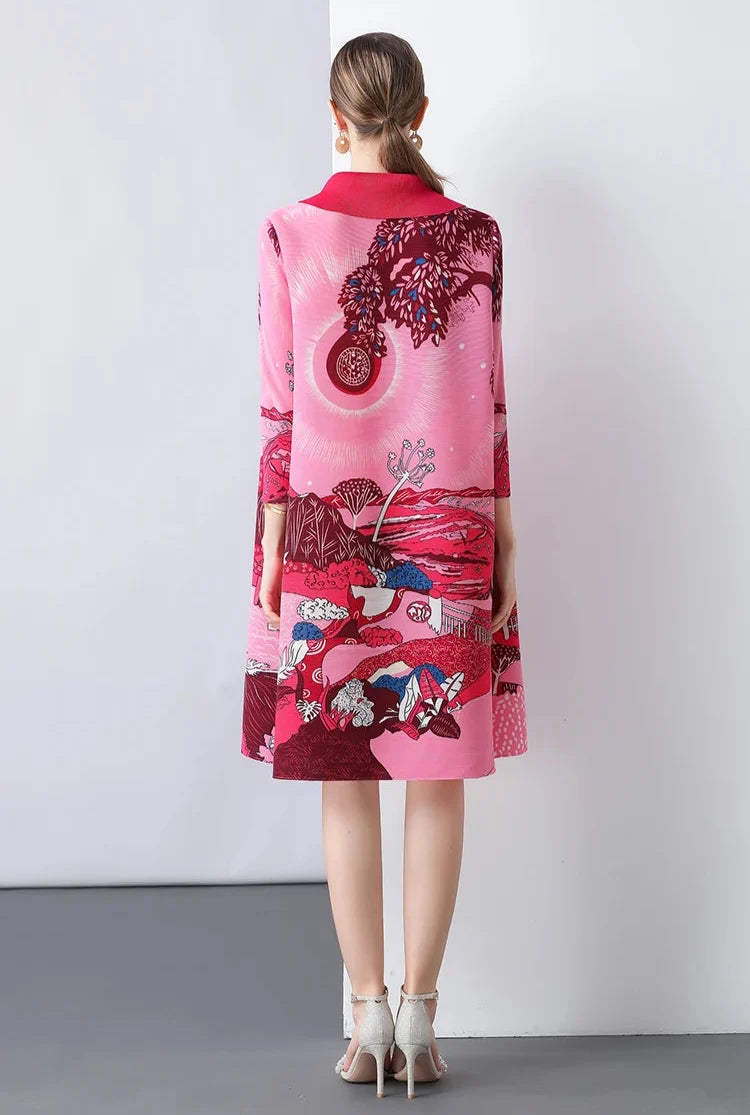 Luxury Pleated Japanese Outerwear
