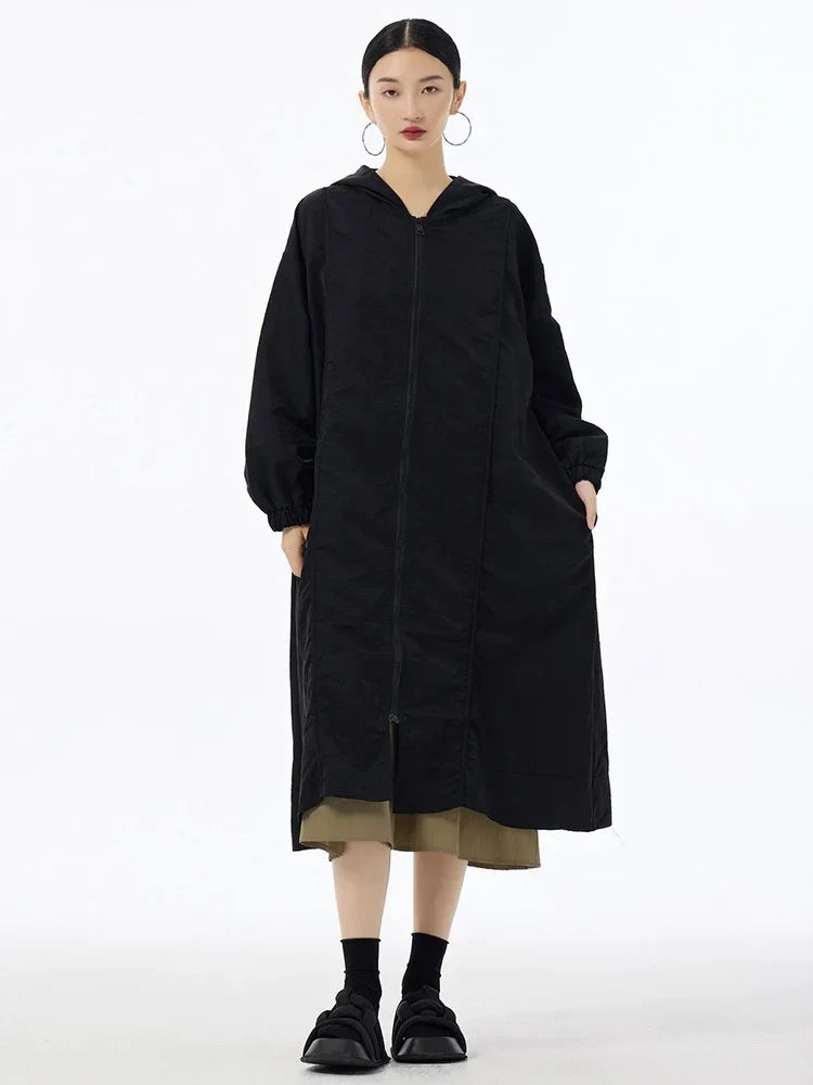 Everyday Oversized Hooded Long Coat