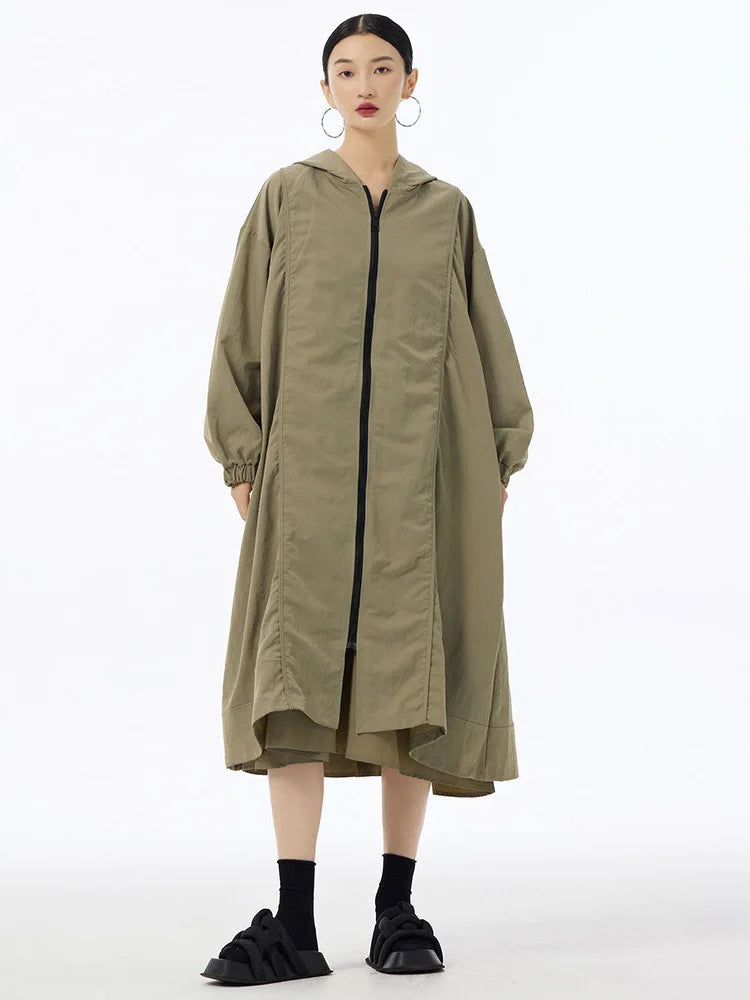 Everyday Oversized Hooded Long Coat