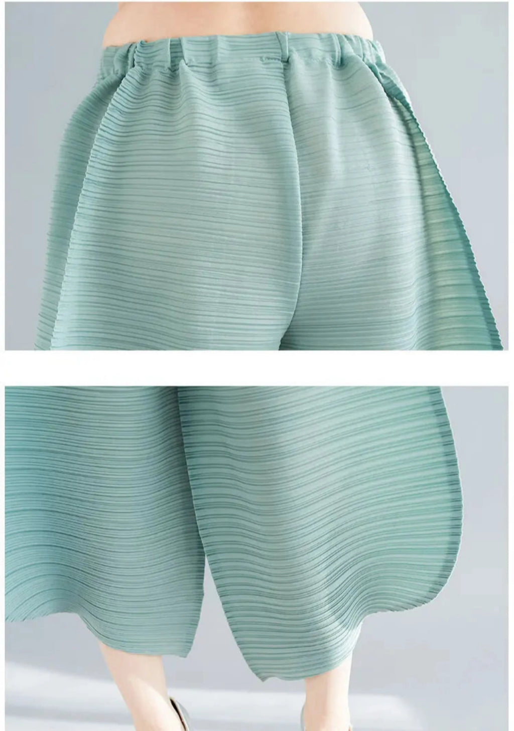 Luxe Japanese Plissé Pull On Trouser