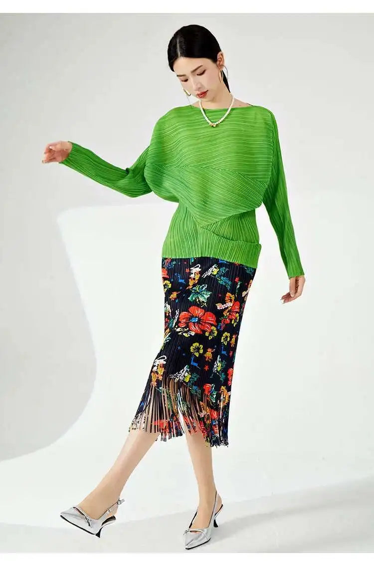 Luxury Plissé Casual Blouse