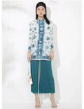 Tailored Fit Pleated Palazzo Pant Set