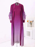 Truly Pleated Sleeveless Dress & Coat