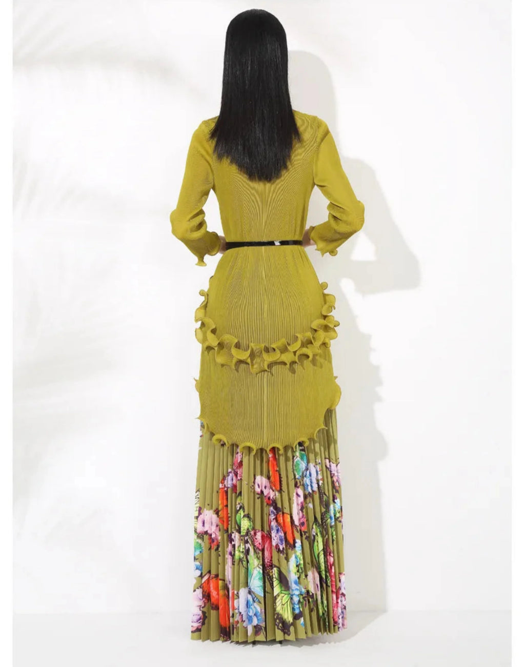 Petite Japanese Pleated Butterfly Skirt Set