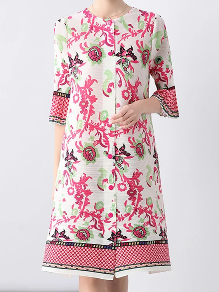 Luxury Pleated Three Quarter Cardigan