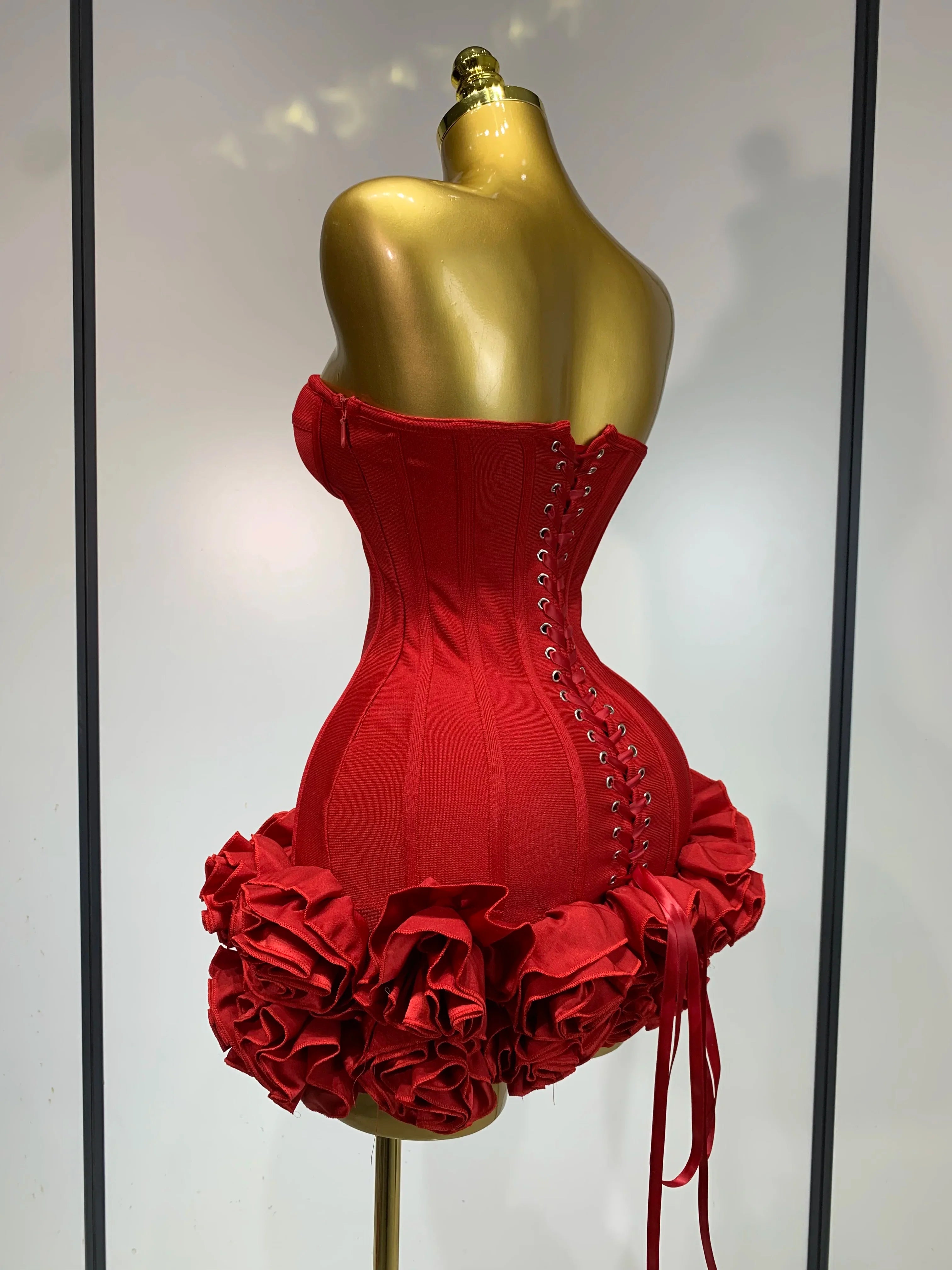 Hourglass Flattering Strapless Corset Dress