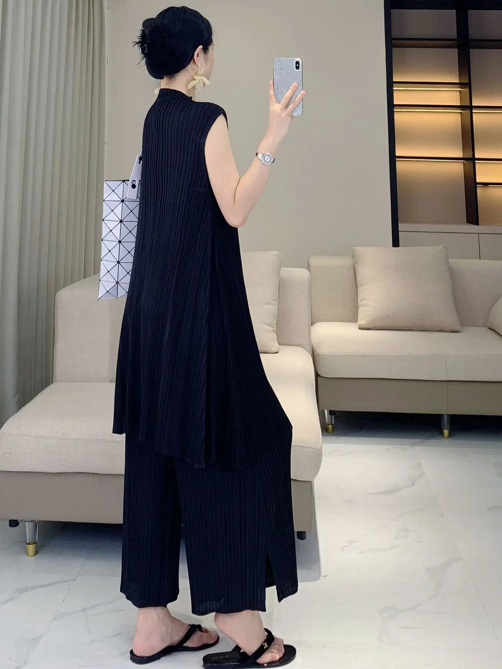 Truly Pleated Casual Pant Suit