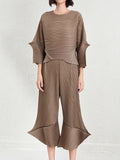 Elegant Women's Pleated Co-ord Set