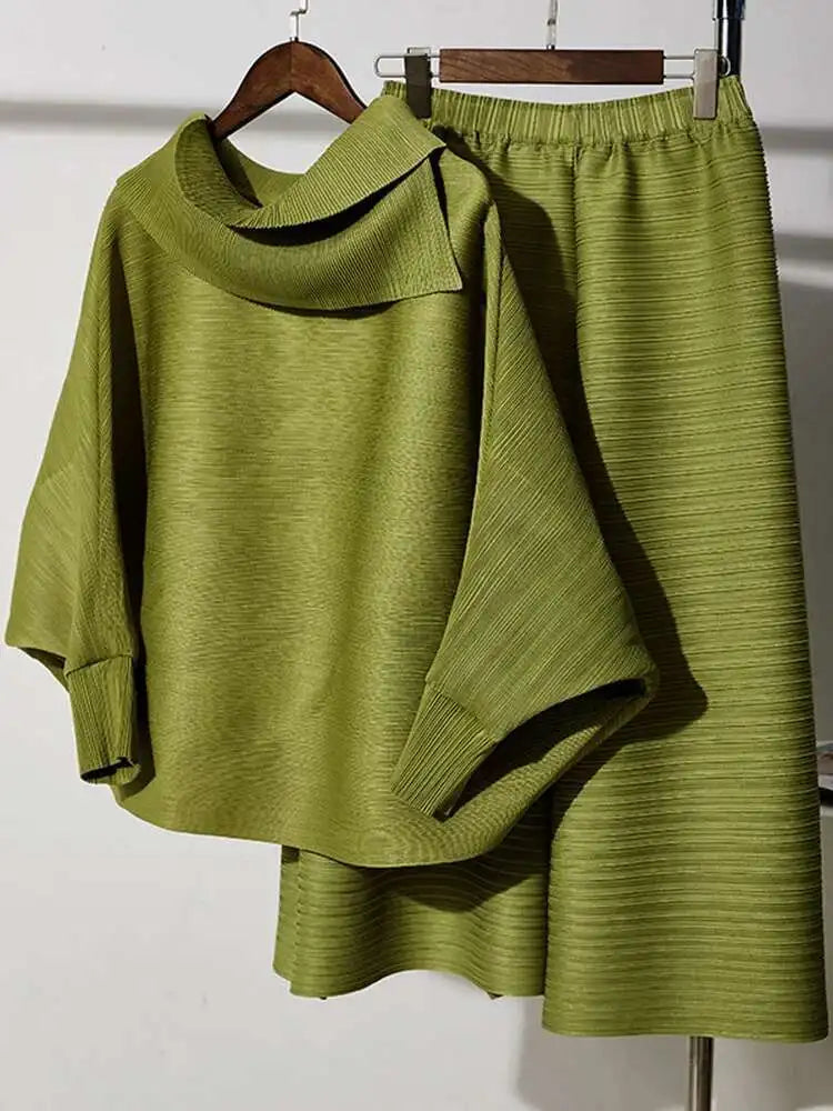 Comfortable Plissé Top & Pant Set