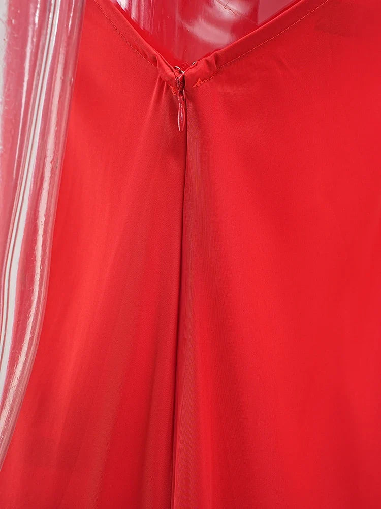 Elegant One-Sleeve Asymmetric Maxi Dress