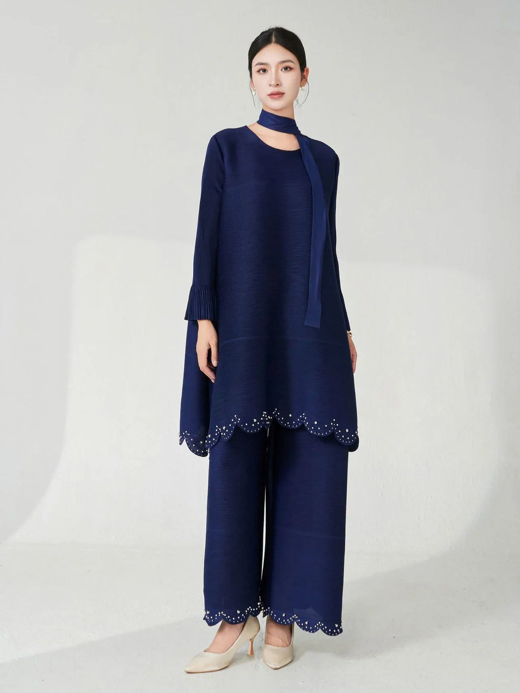 Plissé Japanese Pearl 2-Piece Set