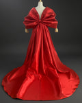 Luxe Oversized Off-Shoulder Bowknot Shawl